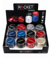 GRINDER ROCKET TRITATABACCO DIAMETRO 30 MM. 3 PARTI IN METALLO CONF. DA 12 PZ.