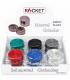 GRINDER ROCKET TRITATABACCO DIAMETRO 40 MM. 3 PARTI IN METALLO + SPATOLA CONF. DA 12 PZ.