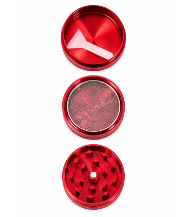 GRINDER ROCKET TRITATABACCO DIAMETRO 40 MM. 3 PARTI IN METALLO + SPATOLA CONF. DA 12 PZ.