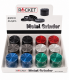 GRINDER ROCKET TRITATABACCO DIAMETRO 40 MM. 4 PARTI IN METALLO + SPATOLA  CONF. DA 12 PZ.