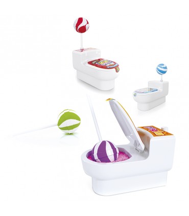 Lecca lecca sour potty con polverina frizzante 19g. expo 24 pz. ASSORTITI