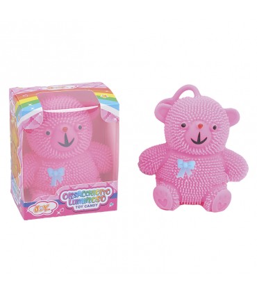 ORSACCHIOTTO LUMINOSO APPENDIBILI CON LUCE E ALL'INTERNO GUSTOSE CARAMELLE AI FRUTTI DA 3GR EXPO 12PZ