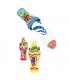 LECCA LECCA ICE CREAM POP A FORMA DI CONO MINI CARAMELLE AI GUSTI FRAGOLA, MELA VERDE ,LAMPONE E LIMONE DA 45GR EXPO 12PZ