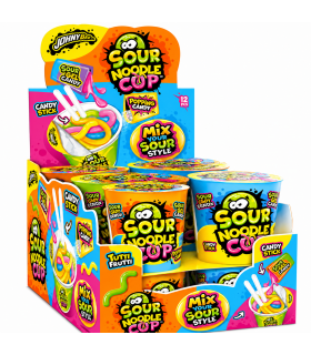 CARAMELLA GOMMOSE E LIQUIDE NOODLE CUP DA 65G EXPO DA 24PZ