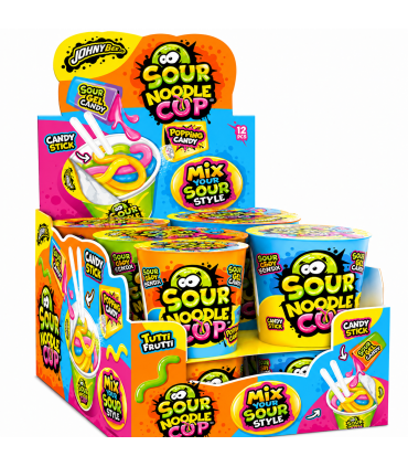 CARAMELLA GOMMOSE E LIQUIDE NOODLE CUP DA 65G EXPO DA 24PZ