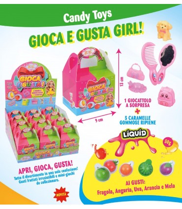 GIOCA E GUSTA CANDY TOYS con caramelle RIPIENE DA 50GR. EXPO 12 PZ.