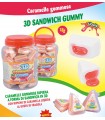 CARAMELLE GOMMOSE JOYGUM CON INTERNO LIQUIDO A FORMA DI DANDWICH DA 18GR EXPO 50PZ
