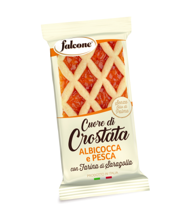 TRANCIO CROSTATA DOLCIARIA FALCONE ALBICOCCA E PESCA 60 GR. CONF. 13 PZ. SCADENZA (26/09/2026)