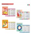 4 Libri marpimar da Colorare con copertina plastificata E VERNICE UV  da 16 Pagine assortiti come in foto