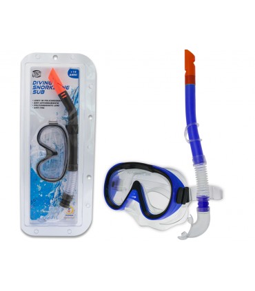 MASCHERA CON BOCCAIO IN POLICARBONATO CON BIVALVA APRIBILE +14 ANNI DISPONIBILI IN 2 COLORI