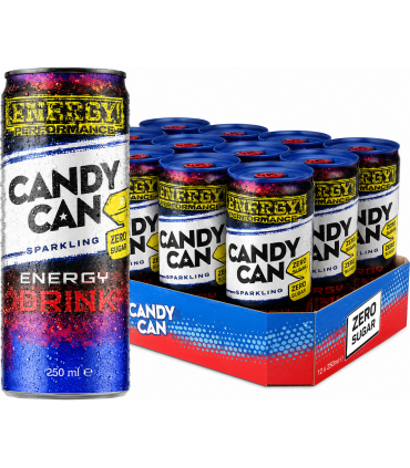 BEVANDA CANDY CAN PAC MAN AL GUSTO CHERRY 300ml CARTONE 12 PZ.