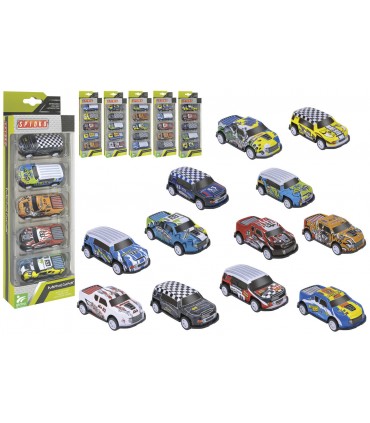 PLAYSET CON 5 AUTOMOBILI DIE CAST GLOBO GIOCHI CON RETROCARICA
