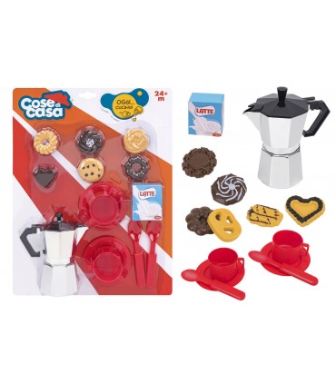 CARTELLA MOKA CAFFE' CON BISCOTTI E TAZZINE GLOBO GIOCHI DISPONIBILE IN 2 MODELLI