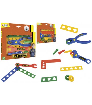 SET ATTREZZI DA LAVORO GLOBO GIOCHI COMPOSTO DA 12PZ. DISPONIBILE IN 2 MODELLI