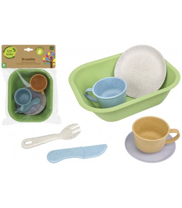 SET ACCESSORI CUCINA IN BIOPLASTICA GLOBO GIOCHI PZ.7