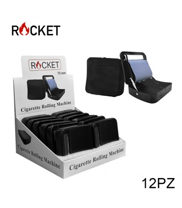 ROLLING AUTOMATICA ROCKET PER SIGARETTE 70 MM. EXPO 12 PZ. COLORE NERO