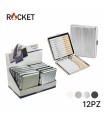 Portasigarette ROCKET in Metallo Conf. 12 pz COLORI ASSORTITI