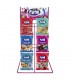 ESPOSITORE  DA BANCO CARAMELLE FINI DA 72PZ. BUSTINE DA 90GR. CON GUSTI ASSORTITI COME IN FOTO