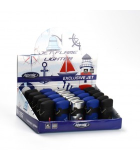 Accendino Atomic Turbo Jet conf. da 25 pz. assortiti in 5 Fantasie