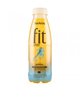 BEVANDA SANATTIVA FIT SPORT ISOTONICA CON SALI MINERALI GUSTO ARANCIA BOTTIGLIA PET DA 500ML CONF. 6 PZ.