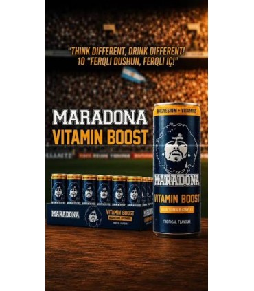 BEVANDA Maradona Energy Drink VITAMIN BOOST TROPICAL da 250 ml CONF.12PZ