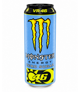 Bevanda Monster Energy vr46 zero sugar  agli agrumi  Lattina da 500ml cartone da 12 pz.