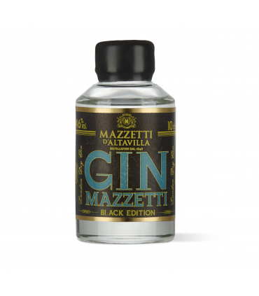 GIN BLACK EDITION MAZZETTI D'ALTAVILLA 46°BOTTIGLIA IN VETRO DA 10CL