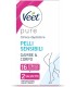 Strisce Depilatorie VEET PER PELLI SENSIBILI GAMBE E CORPO  TUTTI I TIPI DI PELLE FORMULA NO STRESS Liscia CONF. 16pz.