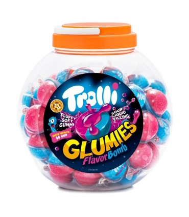 CARAMELLA TROLLI GLUMIES un ripieno DI MIX DI GUSTI FRUTTATI  VASCHETTA  DA 60 PZ X 18GR