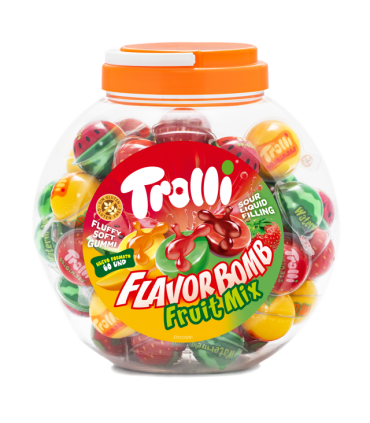 CARAMELLA TROLLI mix un ripieno alla frutta mista VASCHETTA  DA 60 PZ X 18GR