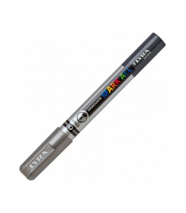 Tratto Marker All Lyra Graduate Punta 1mm colore ARGENTO