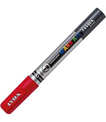 Tratto Marker All Lyra Graduate Punta 1mm colore ROSSO