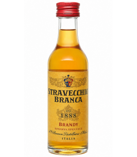 STRAVECCHIO BRANCA BRANDY MIGNON 38° BOTTIGLIA IN VETRO DA 5CL