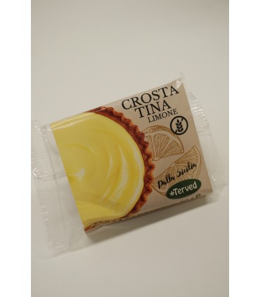CROSTATINE ARTIGIANALI TERVED 50g SENZA GLUTINE con farina di grano di saraceno EXPO DA 24PZ. assortiti con 6 gusti