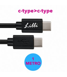 Cavo Lighting Lilli USB-C TYPE LUNGHZZA 1 METRO COLORE NERO