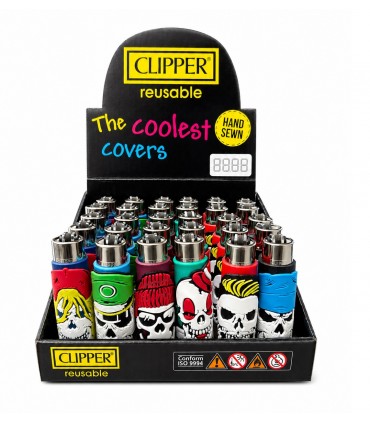 ACCENDINO Clipper Gommati FANTASIA COVER BONE GENTLEMEN conf. 30 pz. assortiti in 6 fantasie