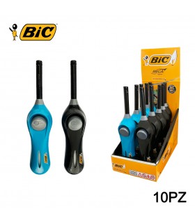 Accendigas Elettronico Bic Megalighter H.20 cm conf. 10 pz. assortito con 2 colori