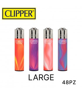 Accendino Clipper LARGE PINK NEBULA conf. 48 pz. assortiti con 4 grafiche