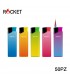 Accendino Elettronico ROCKET  Turbo NEON RUBBER  conf. 50 PZ. assortito con 5 colori