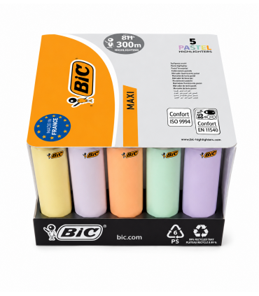 Accendini Bic Maxi Fantasia pastel conf. 50 pz. assortiti