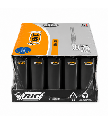 Accendini Bic Maxi Fantasia ALL BLACK  conf. 50 pz. assortiti