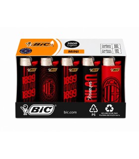 Accendini Bic Mini fantasia A.C. MILAN conf. 50 pz. ASSORTITI