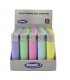 ACCENDINO ATOMIC ELETTRONICO TURBO OVALI CONF.25 PZ. ASSORTITI CON 5 COLORI