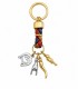 Portachiavi Treccia + Portafortuna Predan in scatola da regalo in metallo Argento E ORO