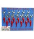 Corno PICCOLO H.5CM  Predan in plastica con catena cartella da 12 pz.