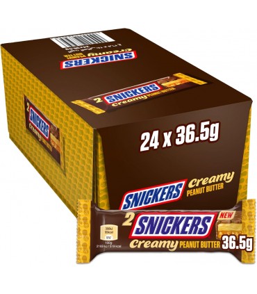 SNICKERS CREAMY AL BURRO DI ARACHIDI  36.5GR CONF. DA 24 PZ.