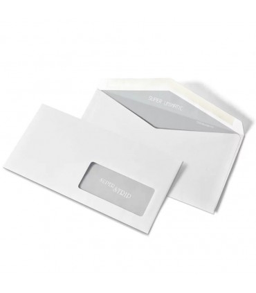 Buste lettera Blasetti SUPER UNIMATIC mis. 11X23  CON Finestra SENZA ADESIVO Scatola da 500 pz.