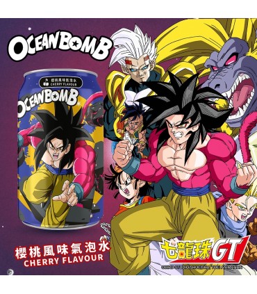 BEVANDA OCEAN BOMB DRAGONBALL  GT SODA AL  GUSTO ciliegia LATTINA DA 330ML 1PZ