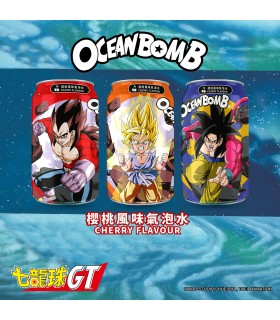 BEVANDA OCEAN BOMB DRAGONBALL  GT SODA AL  GUSTO ciliegia LATTINA DA 330ML 1PZ