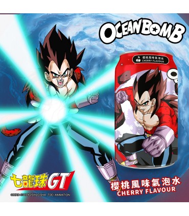 BEVANDA OCEAN BOMB DRAGONBALL  GT SODA AL  GUSTO ciliegia LATTINA DA 330ML 1PZ
